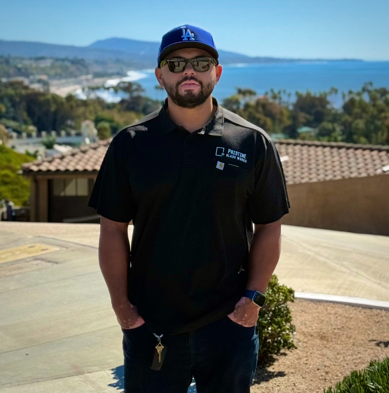 Kris Gonzalez, Founder and Lead Technician of Pristine Glass Works
